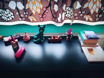 Full frame shot of multi colored wall