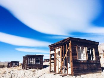 Houses against blue sky
