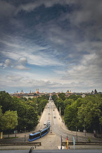 Panoramic view of city against sky