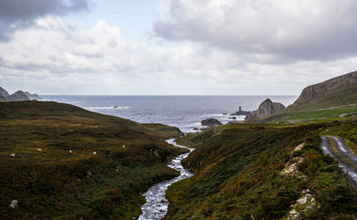 Scenic view of sea against sky