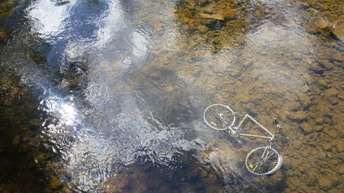 High angle view of water