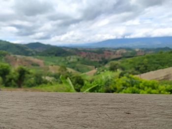 Scenic view of landscape against sky