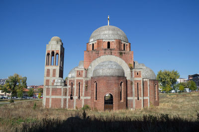 View of cathedral against clear sky