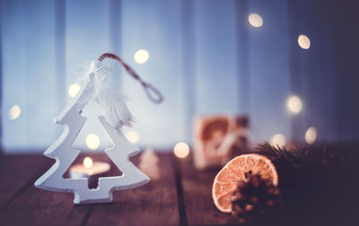 Close-up of christmas decoration