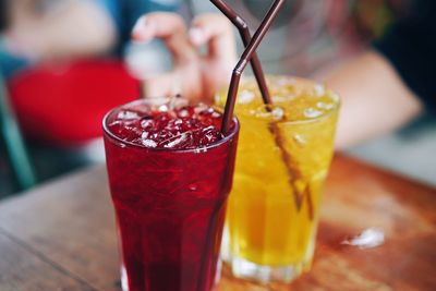 Close-up of drink on table