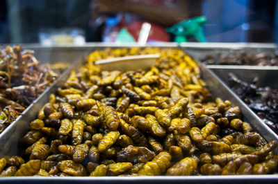 Close-up of food for sale in market