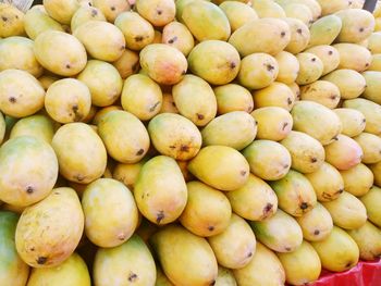 Close-up of mangoes for sale