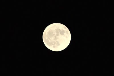 Close-up of moon against sky at night