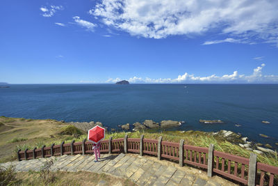 Scenic view of sea against sky