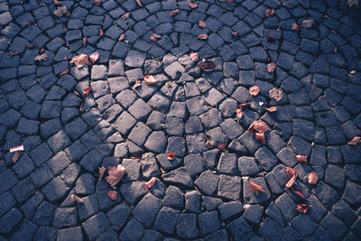 Full frame shot of cobblestone street