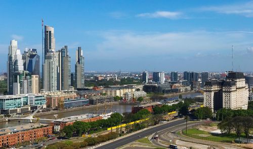 Aerial view of a city