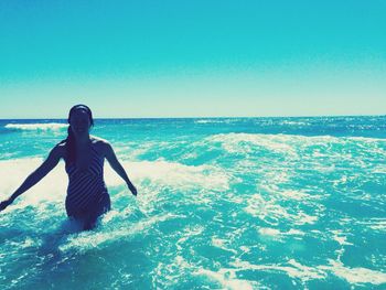 Scenic view of sea against sky