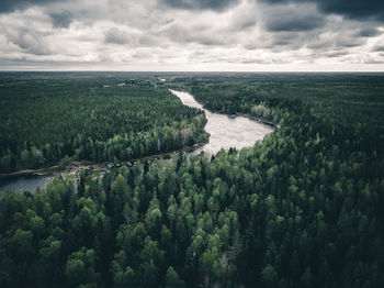 Scenic view of land against sky