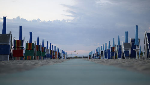 Panoramic view of beach against sky
