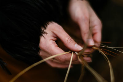 Close-up of human hand