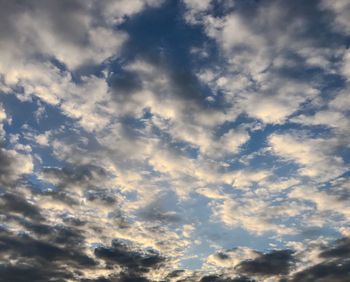 Low angle view of clouds in sky