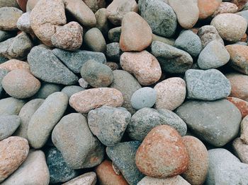 Full frame shot of pebbles