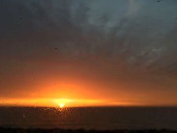 Scenic view of sky during sunset