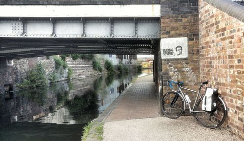 Bicycle on bridge