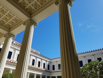 Low angle view of historical building