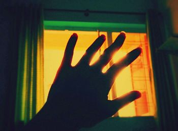 Close-up of cropped hand