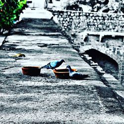 Empty benches in the dark