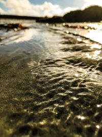 Close-up of water in sea