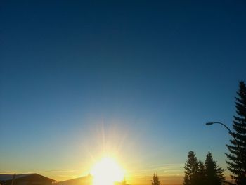 Low angle view of sky at sunset