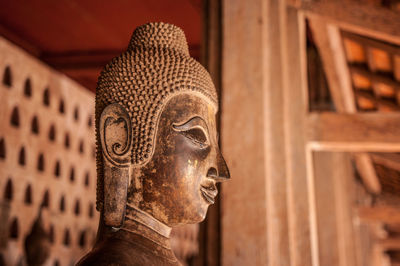 Close-up of buddha statue