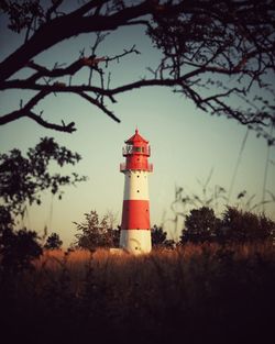 Low angle view of lighthouse