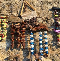 Clothes hanging on rock