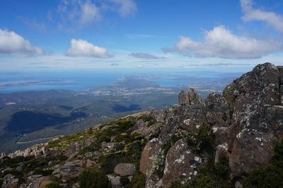 Panoramic view of landscape against sky