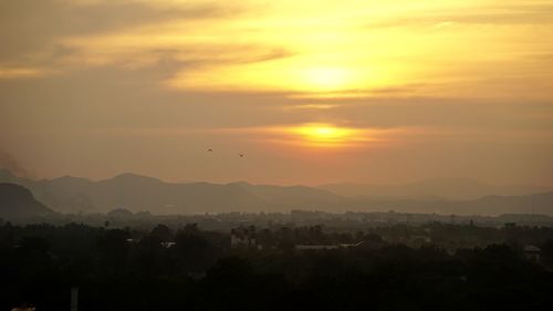 Scenic view of sunset