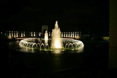 Fountain at night