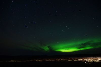 Scenic view of sky at night