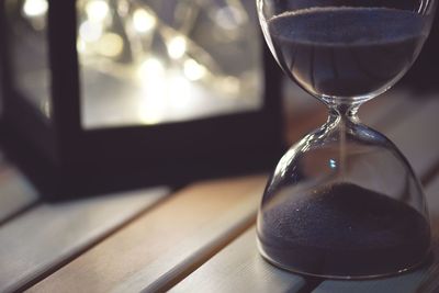 Hourglass as time passing concept for business deadline