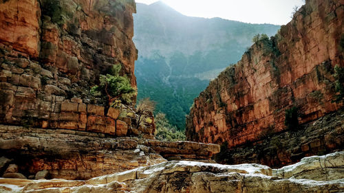 View of mountain range