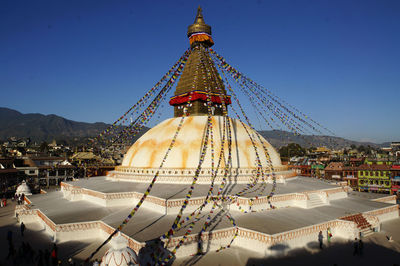 View of stupa against sky