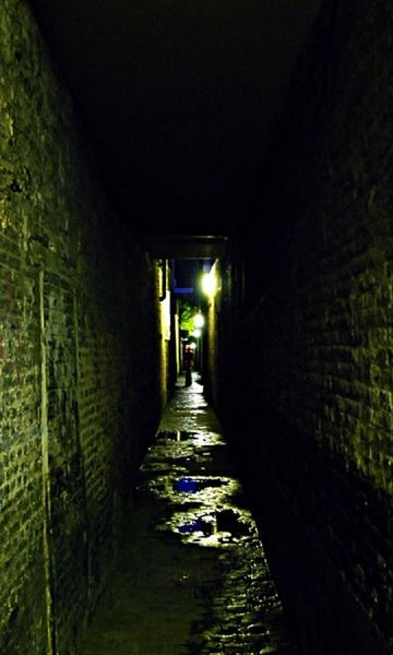 illuminated, the way forward, tunnel, architecture, night, built structure, indoors, arch, diminishing perspective, narrow, alley, lighting equipment, archway, walkway, vanishing point, corridor, walking, building