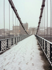 View of suspension bridge