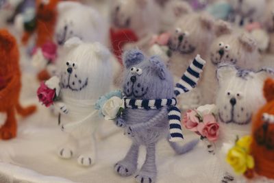 Close-up of toys