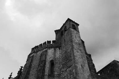 Low angle view of fort against sky