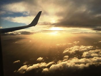 Aerial view of cloudscape