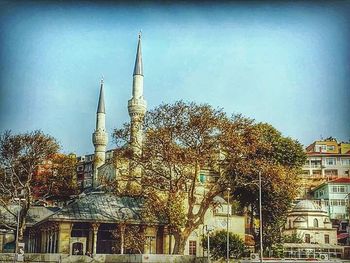 Low angle view of church against sky