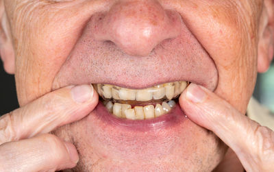 Close-up of a man smiling