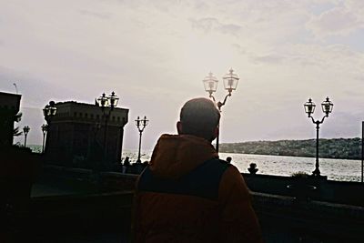 Woman looking at sea