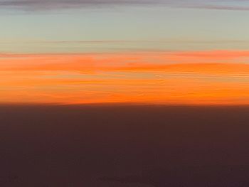 Scenic view of sky during sunset