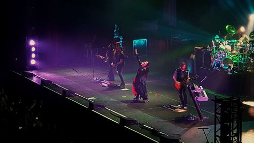 Group of people at music concert