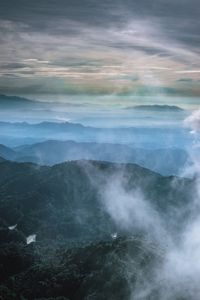 Aerial view of landscape against sky