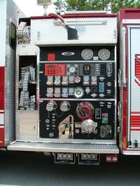 Low angle view of telephone booth